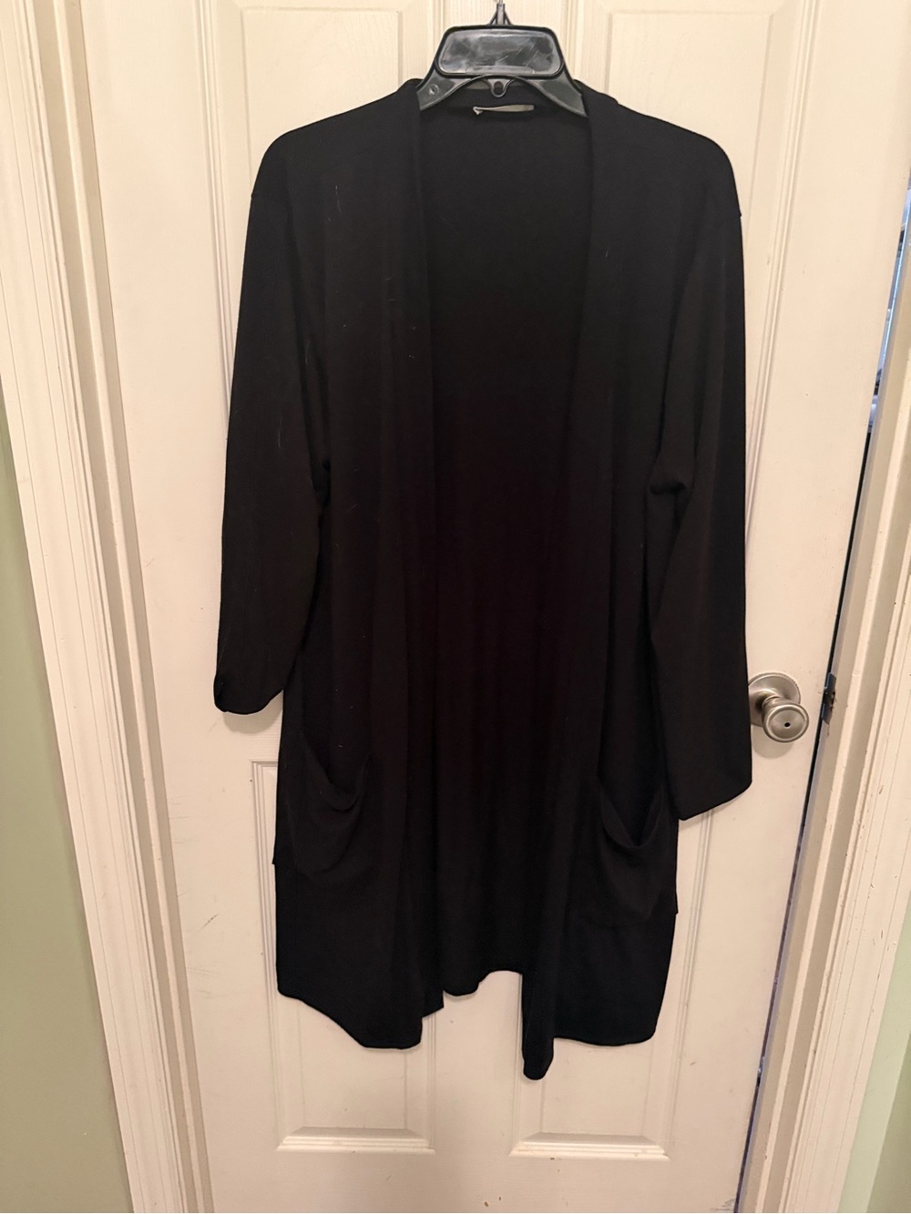 Zenana Outfitters Black Open Cardigan